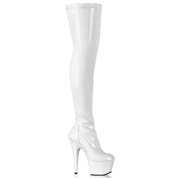 Pleaser ADORE-3000 Damen Stiefel Weiß EU 41