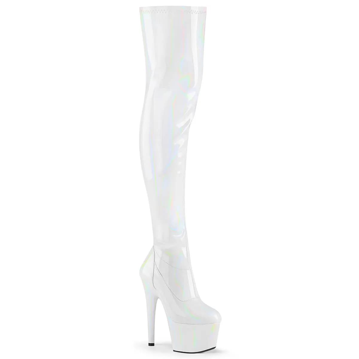 Pleaser ADORE-3000HWR Damen Stiefel Weiß EU 43