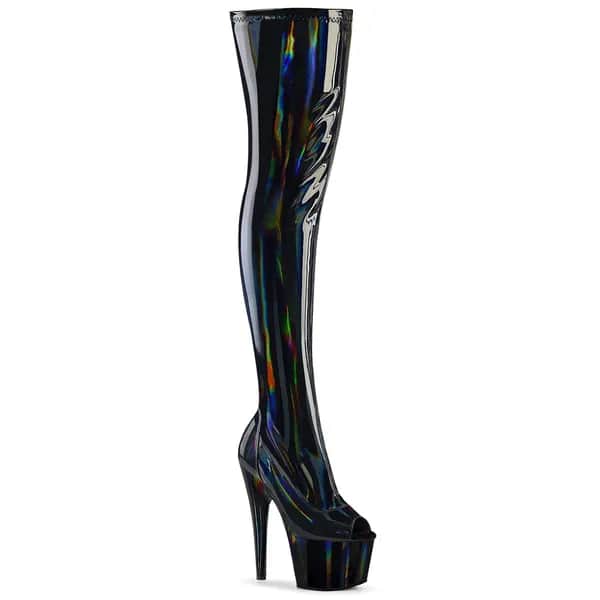 Pleaser ADORE-3011HWR Damen Stiefel Schwarz EU 37