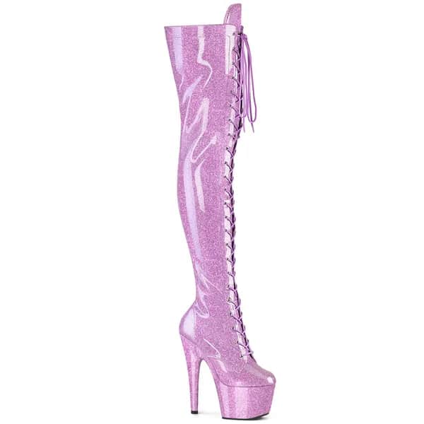 Pleaser ADORE-3020GP Damen Stiefel Flieder Lack EU 41