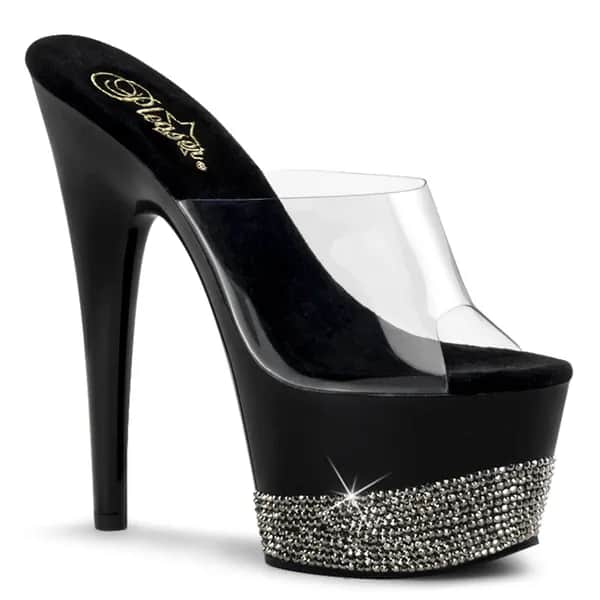 Pleaser ADORE-701-3 Damen Slipper Transparent EU 42