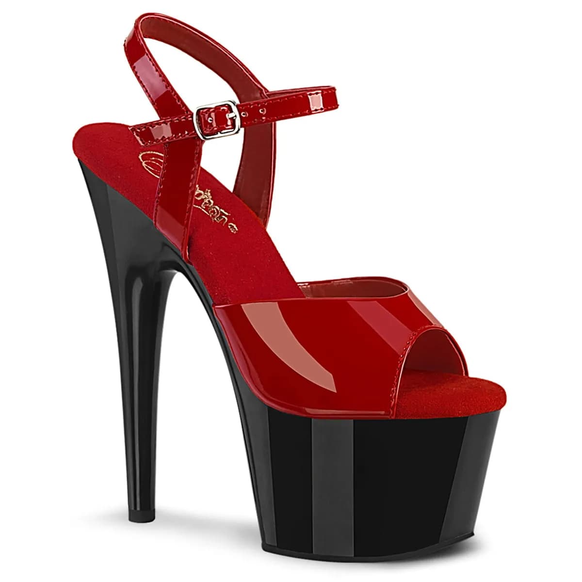 Pleaser ADORE-709 Damen Sandale Rot Schwarz EU 42