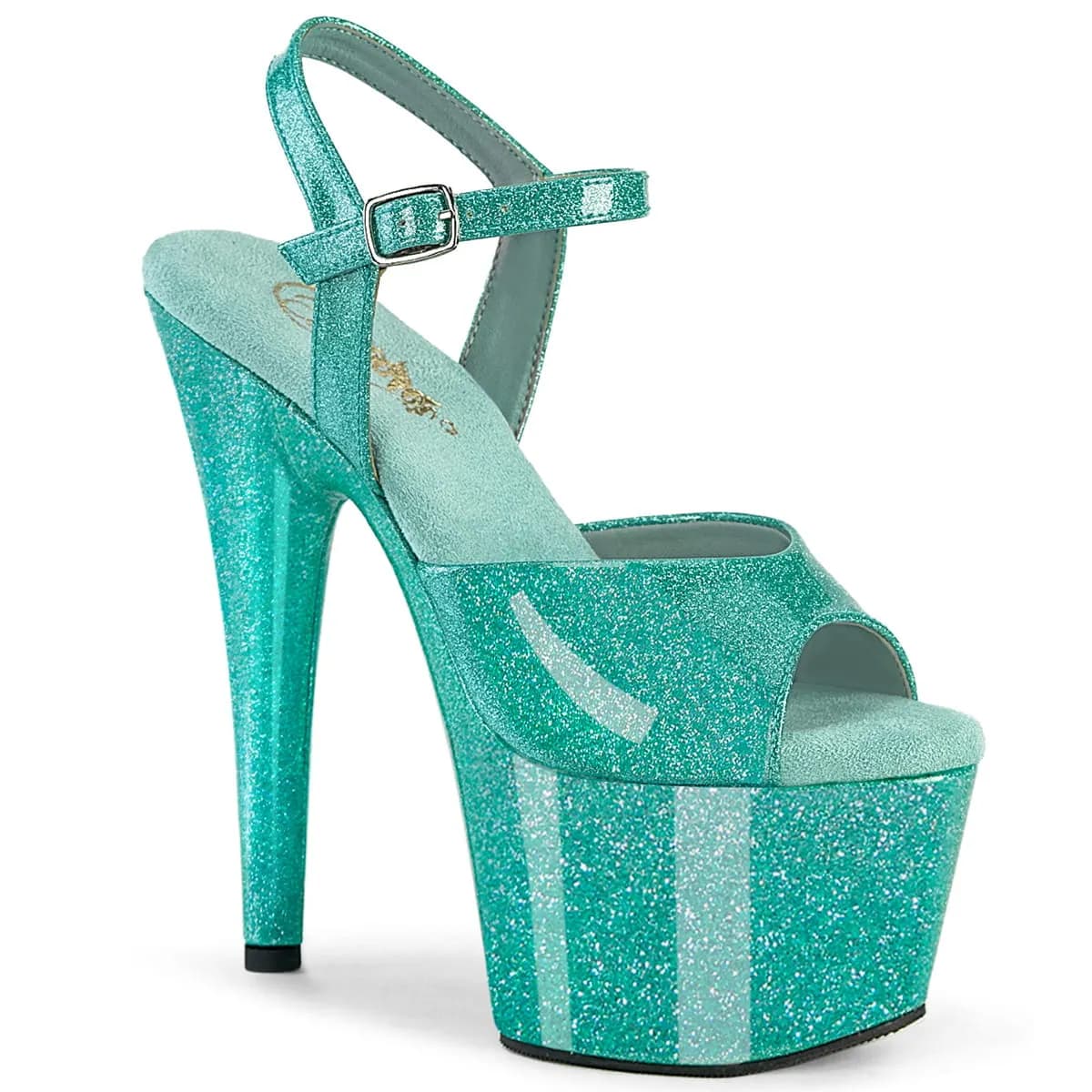 Pleaser ADORE-709GP Damen Sandale Aqua Lack EU 35