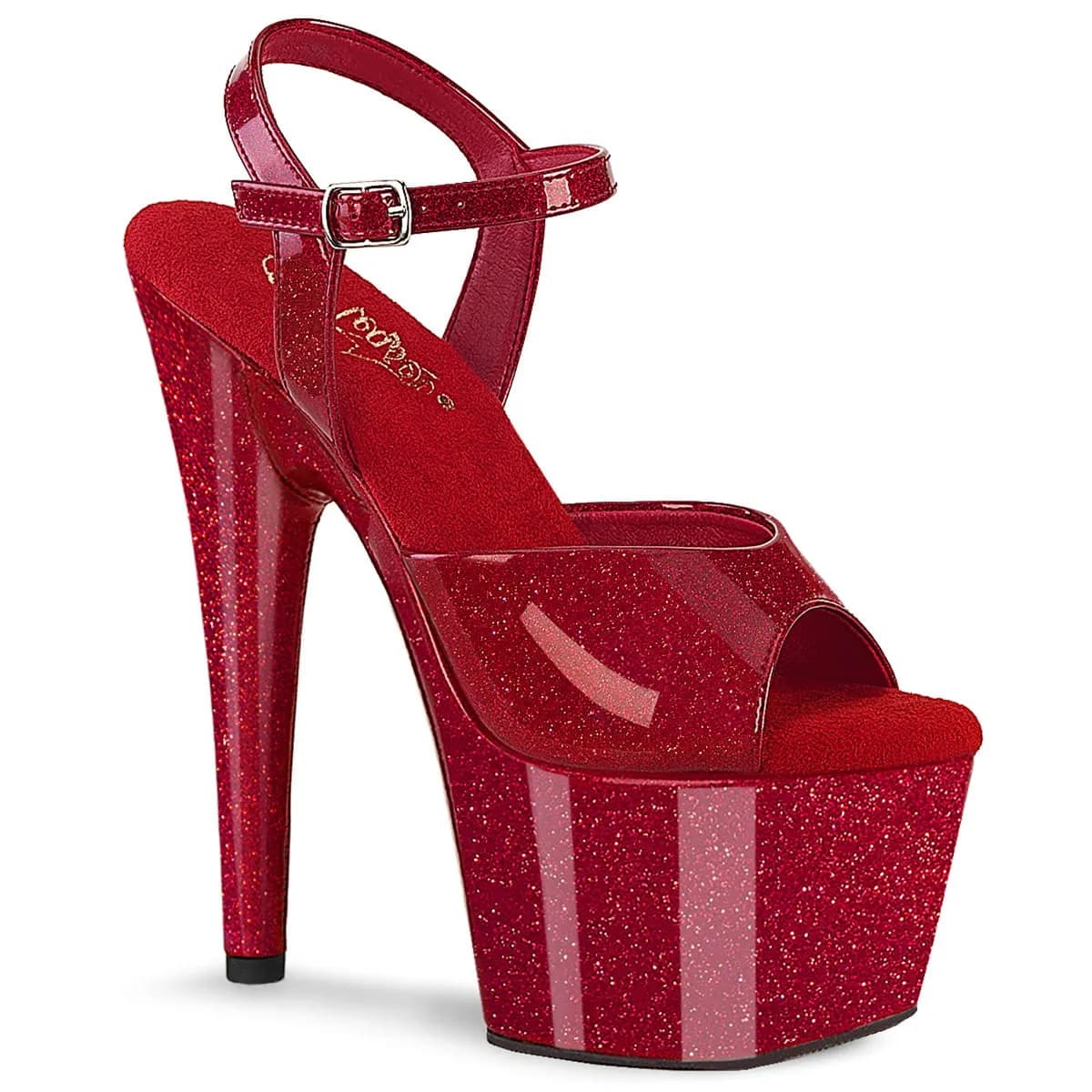 Pleaser ADORE-709GP Damen Sandale Rot EU 41