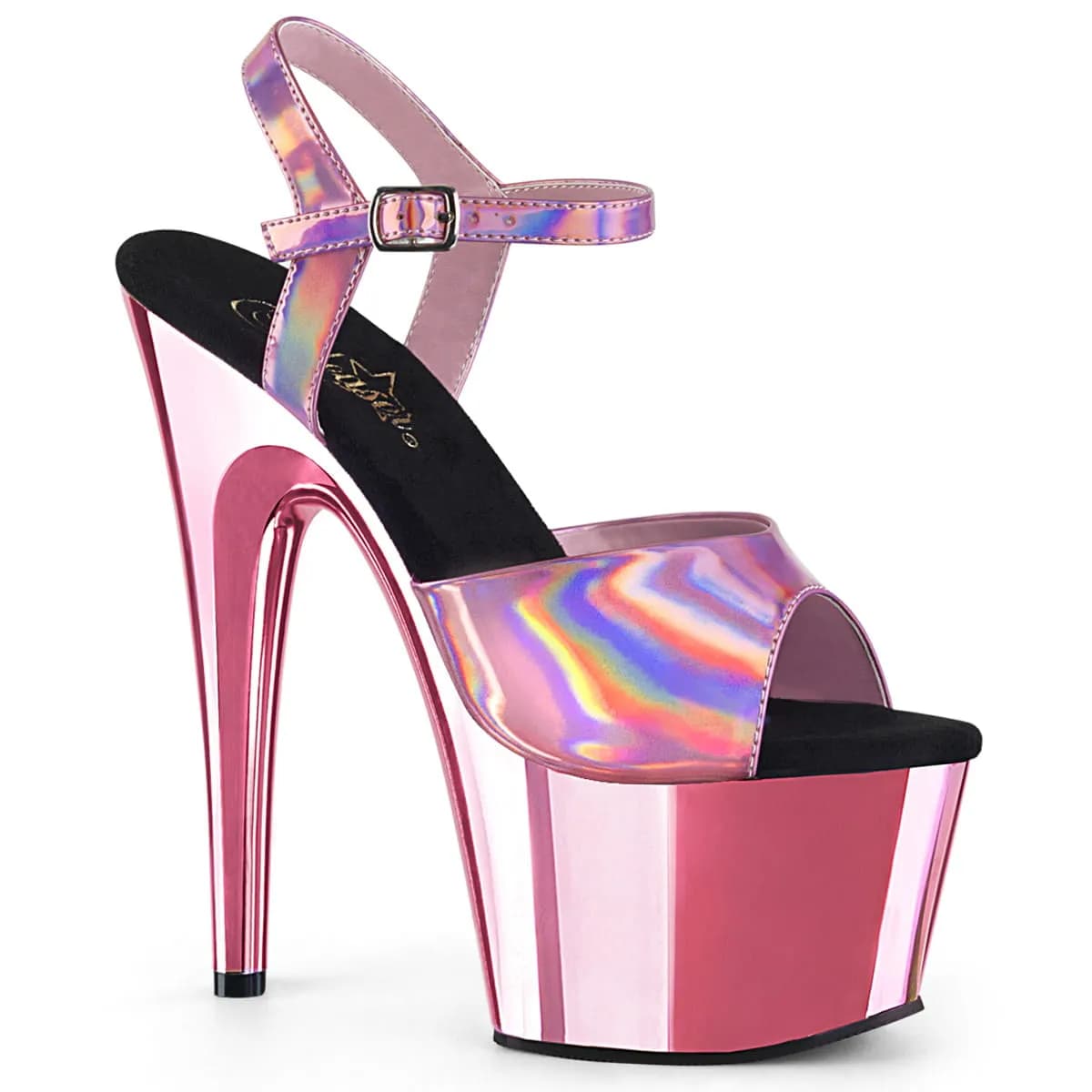 Pleaser ADORE-709HGCH Damen Sandale Rosa EU 37