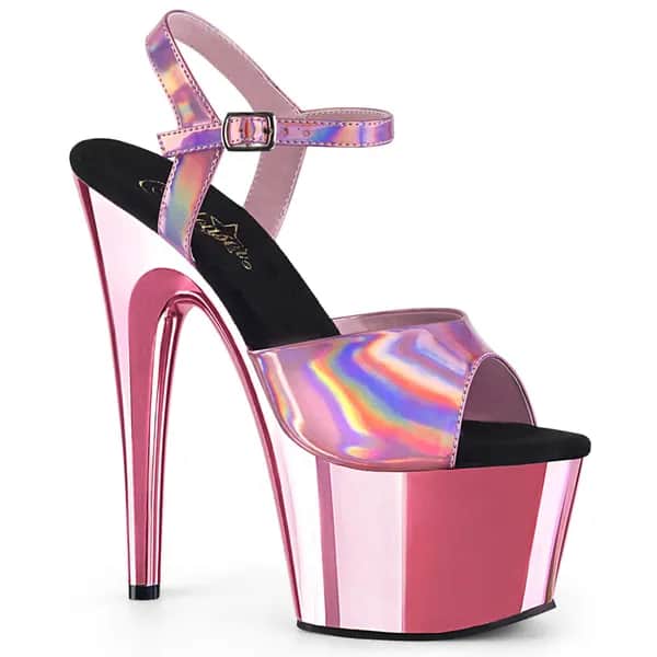 Pleaser ADORE-709HGCH Damen Sandale Rosa EU 37