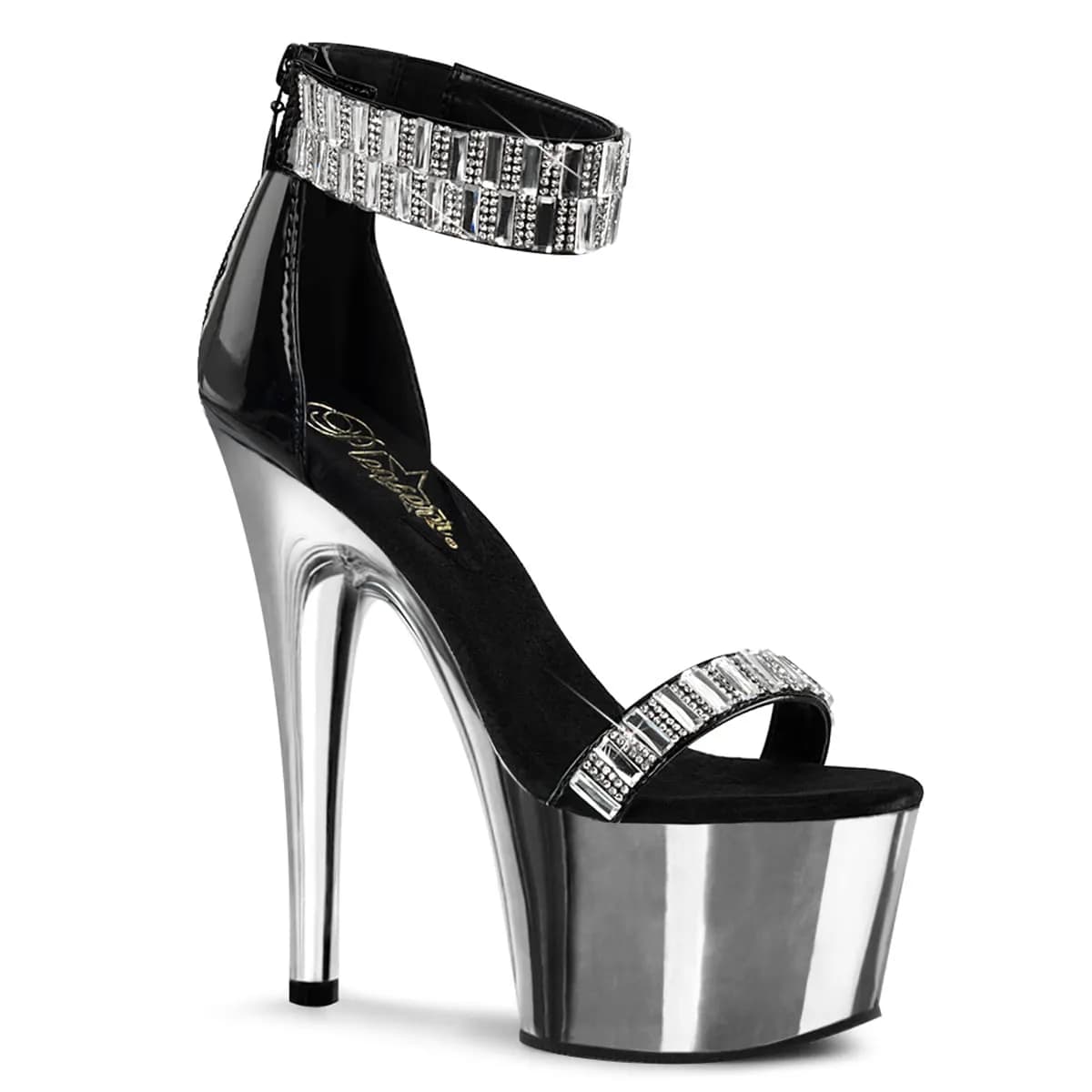 Pleaser ADORE-769RS Damen Sandale Schwarz