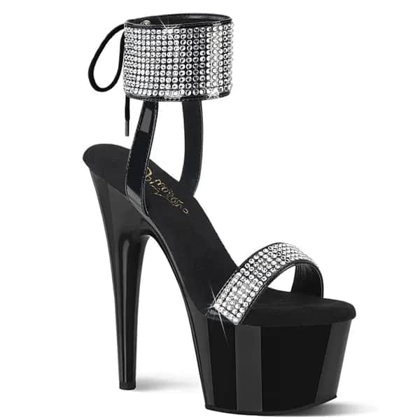 Pleaser ADORE-770 Damen Sandale Schwarz Lack EU 35