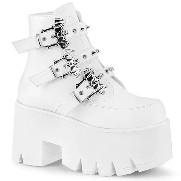 DemoniaCult ASHES-55 Damen Stiefelette Weiß EU 41