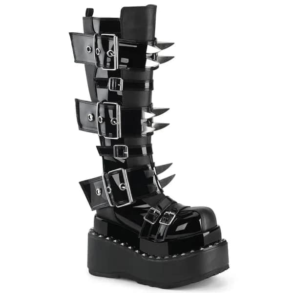 DemoniaCult BEAR-215 Damen Stiefel Schwarz EU 38