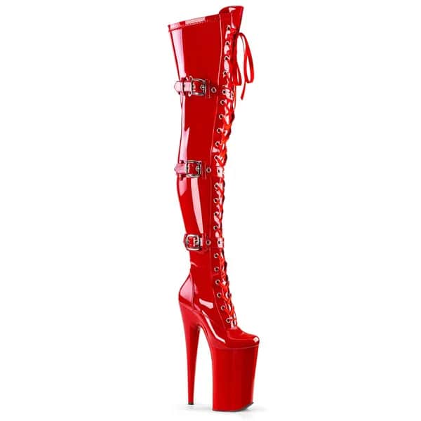 Pleaser BEYOND-3028 Damen Stiefel Rot EU 40