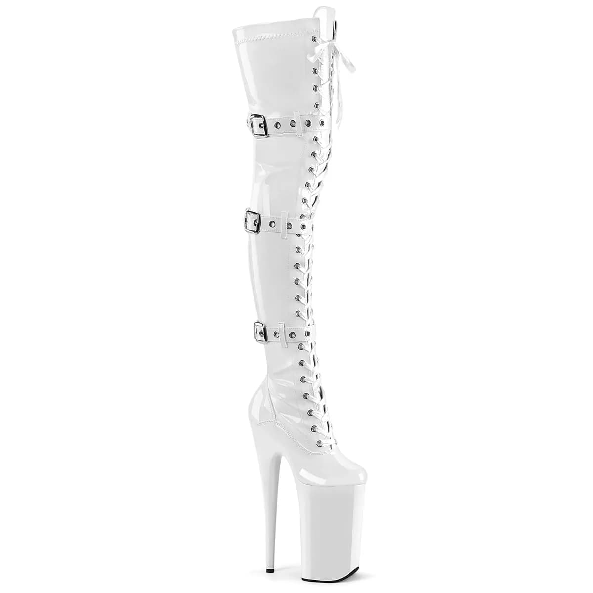 Pleaser BEYOND-3028 Damen Stiefel Weiß EU 39