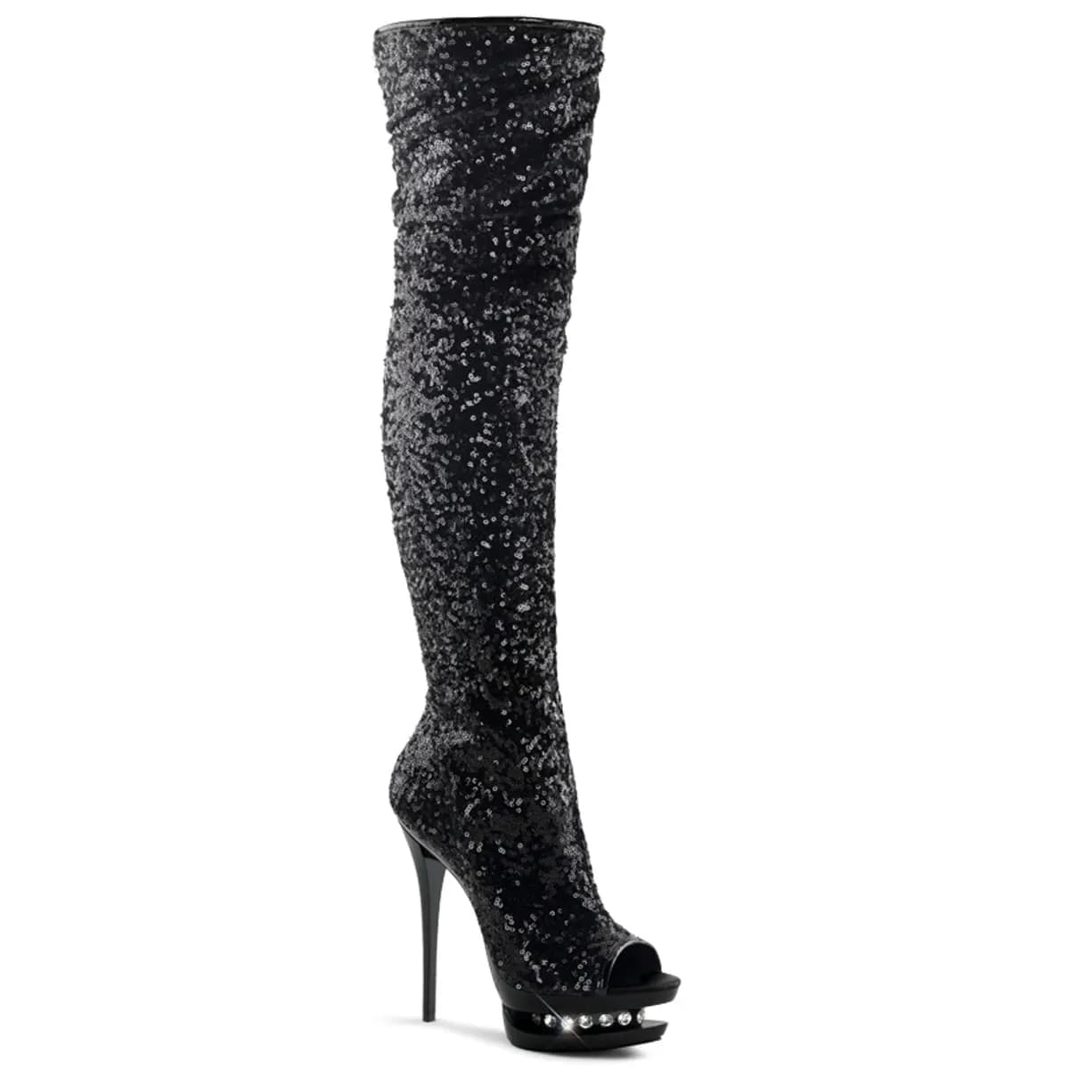 Pleaser BLONDIE-R-3011 Damen Stiefel Schwarz EU 36