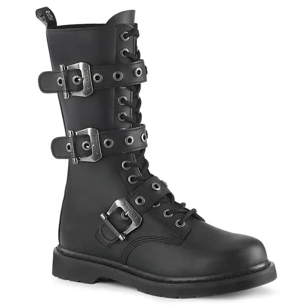 DemoniaCult BOLT-330 Unisex Stiefel Schwarz EU 44