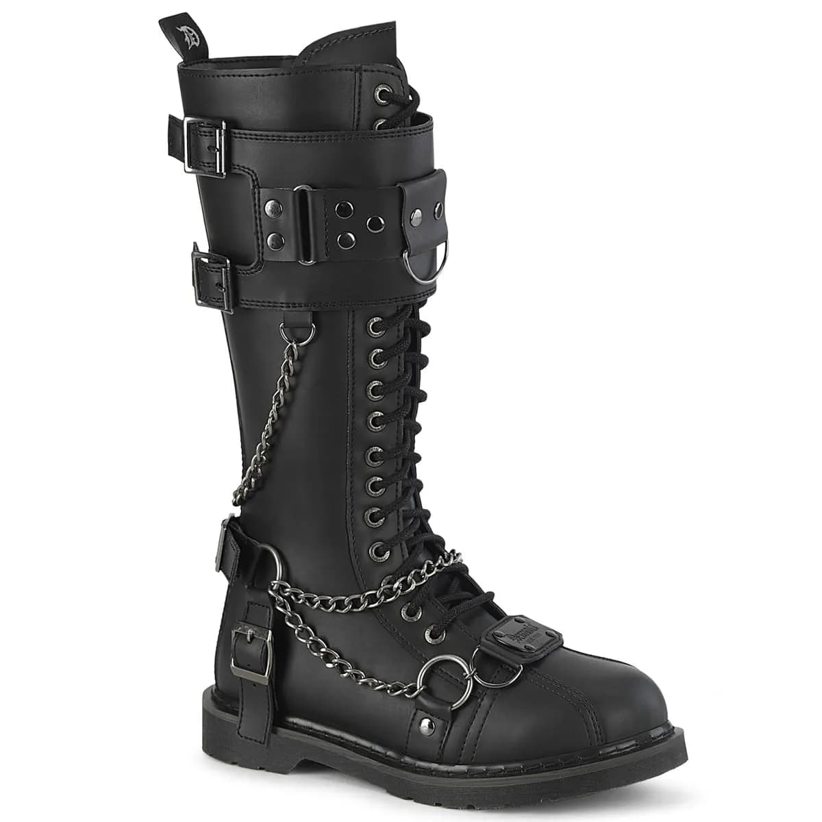 DemoniaCult BOLT-415 Unisex Stiefel Schwarz EU 38