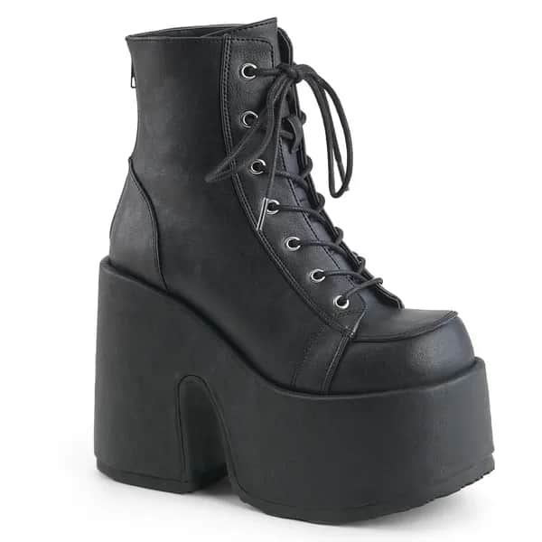 DemoniaCult CAMEL-203 Damen Stiefelette Schwarz Matt EU 42