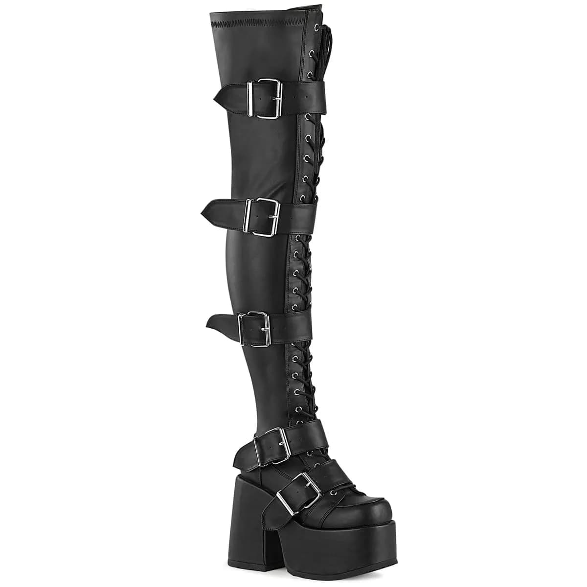 DemoniaCult CAMEL-305 Damen Stiefel Schwarz EU 42