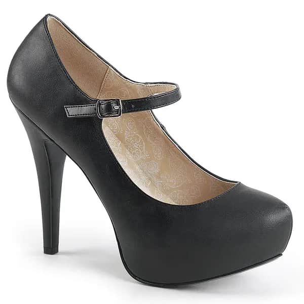 Pleaser Pink Label CHLOE-02 Unisex Pumps Schwarz EU 45