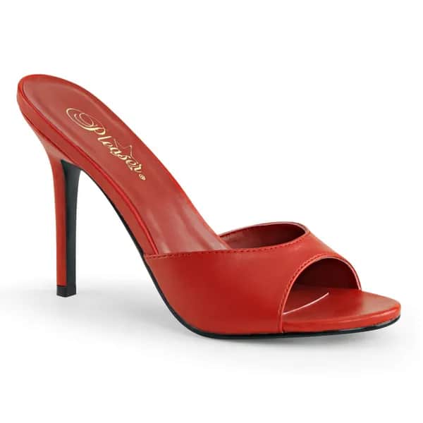 Pleaser CLASSIQUE-01 Damen Slipper Rot EU 44