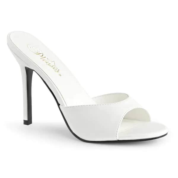 Pleaser CLASSIQUE-01 Damen Slipper Weiß EU 42