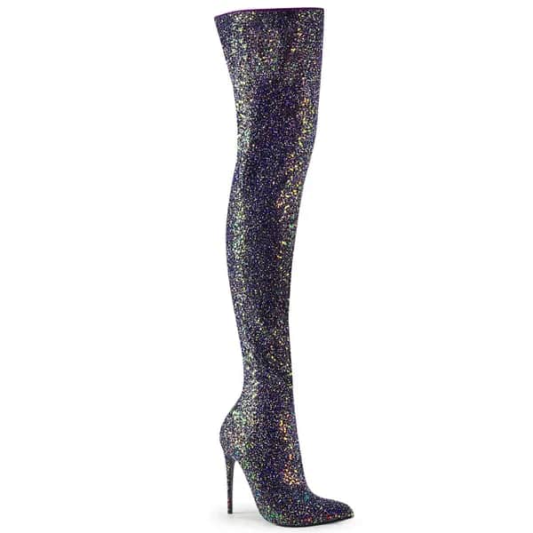 Pleaser COURTLY-3015 Damen Stiefel Schwarz Mehrfarbig EU 38