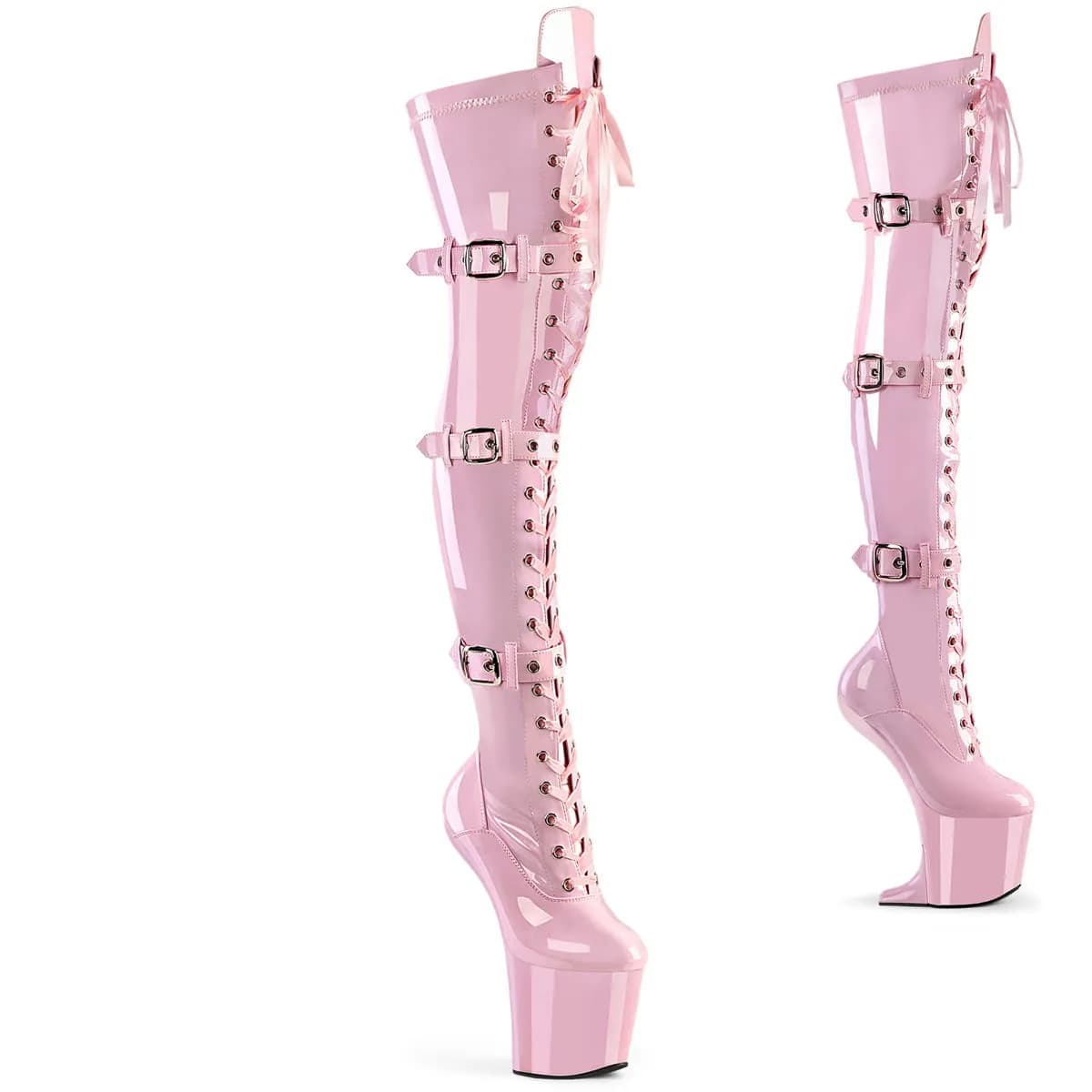 Pleaser CRAZE-3028 Damen Stiefel Rosa EU 41