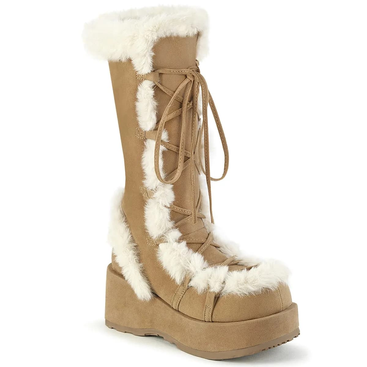 DemoniaCult CUBBY-311 Damen Stiefel Hellbraun EU 36