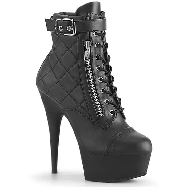 Pleaser DELIGHT-600-05 Damen Stiefelette Schwarz EU 40