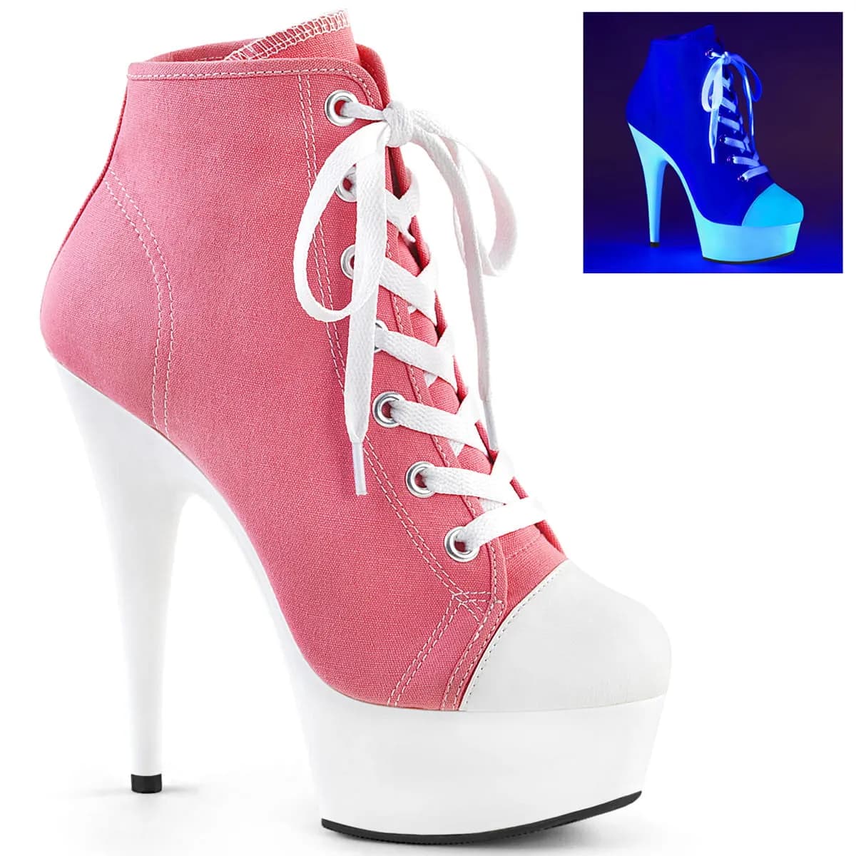 Pleaser DELIGHT-600SK-02 Damen Sneaker Pink EU 43