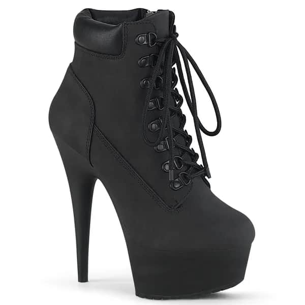 Pleaser DELIGHT-600TL-02 Damen Stiefelette Schwarz EU 44