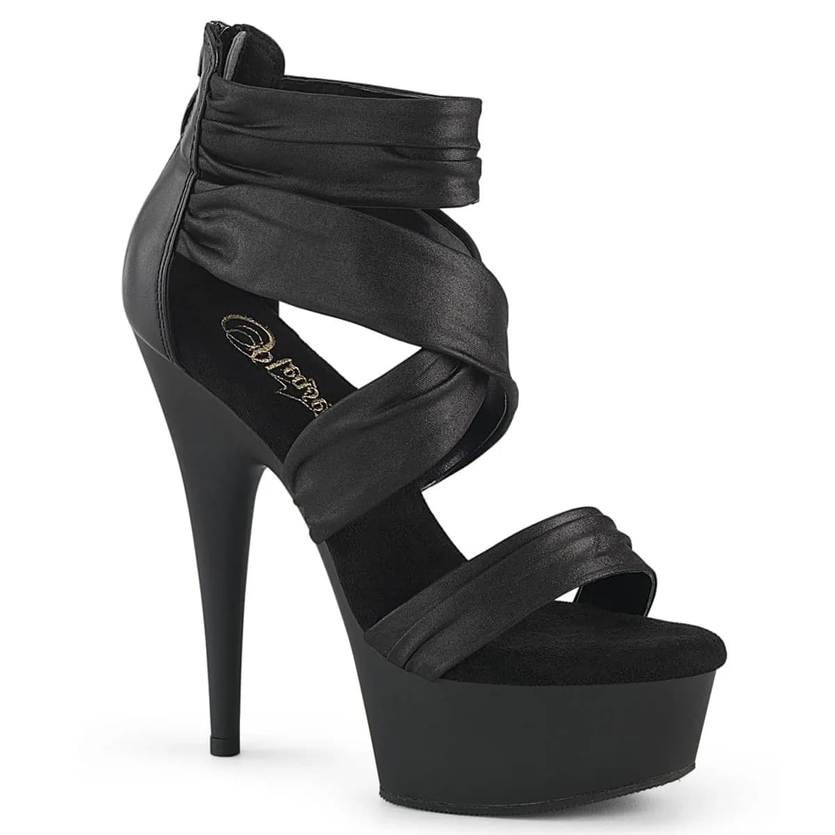 Pleaser DELIGHT-620 Damen Sandale Schwarz EU 42