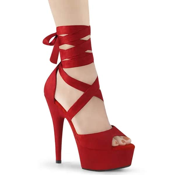 Pleaser DELIGHT-679 Damen Sandale Rot EU 39