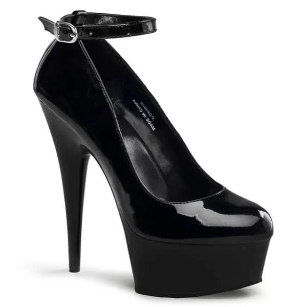Pleaser DELIGHT-686 Damen Pumps Schwarz EU 40