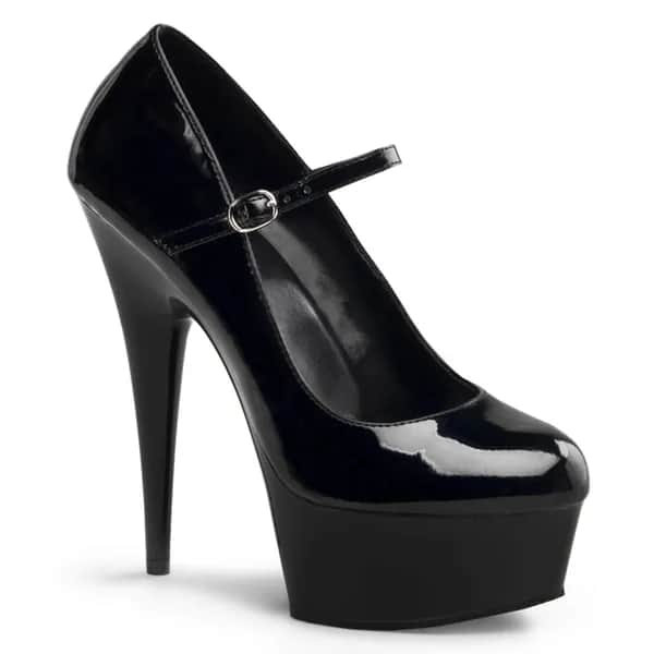 Pleaser DELIGHT-687 Damen Pumps Schwarz EU 39