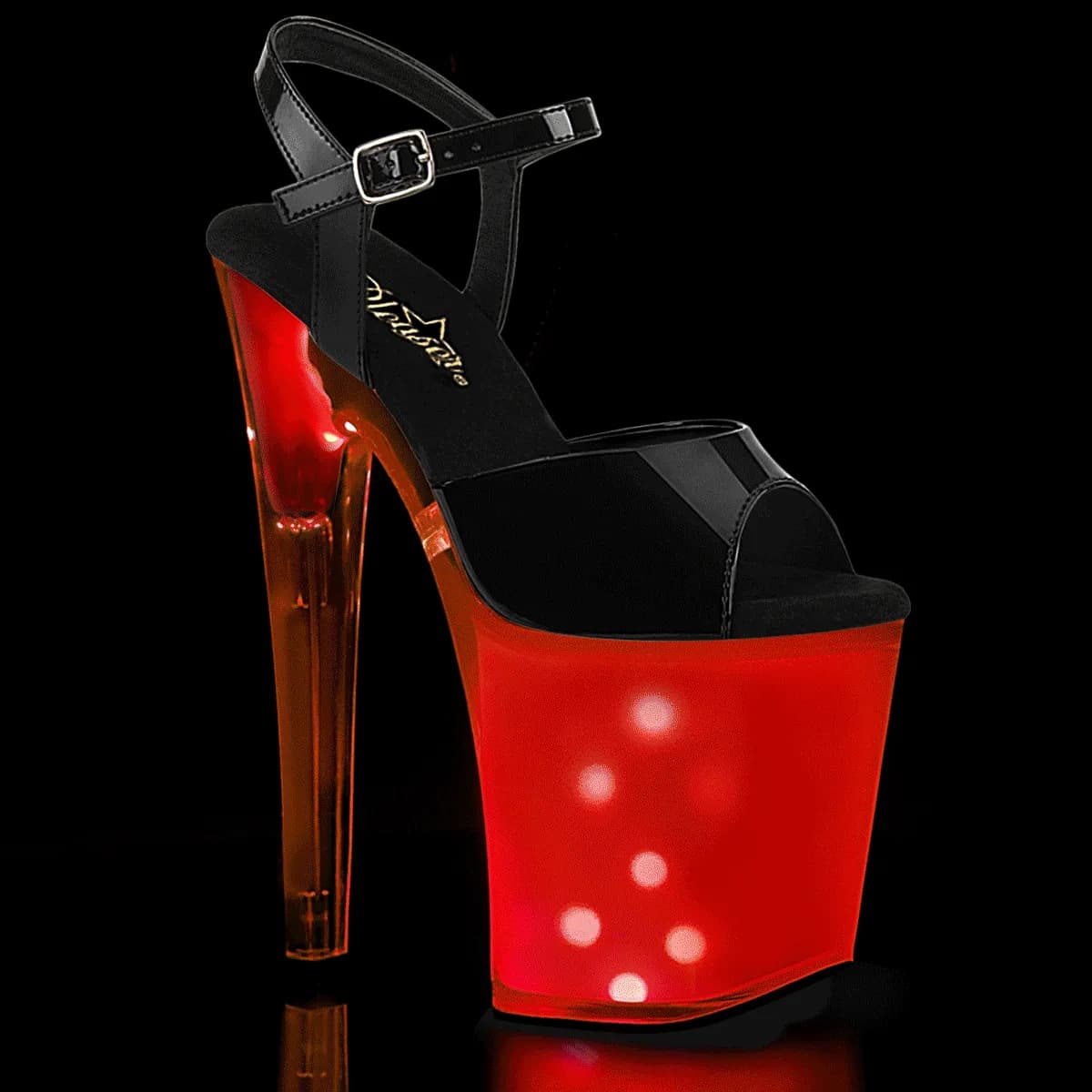 Pleaser DISCOLITE-809 Damen Sandale Schwarz EU 35