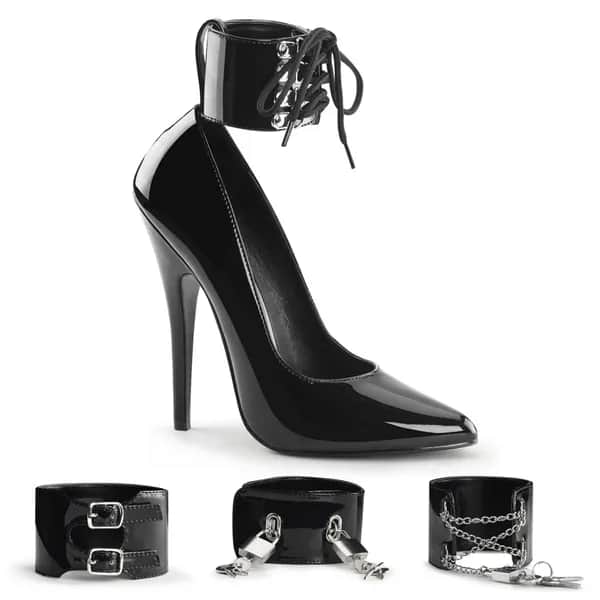 Devious DOMINA-434 Damen Pumps Schwarz EU 43