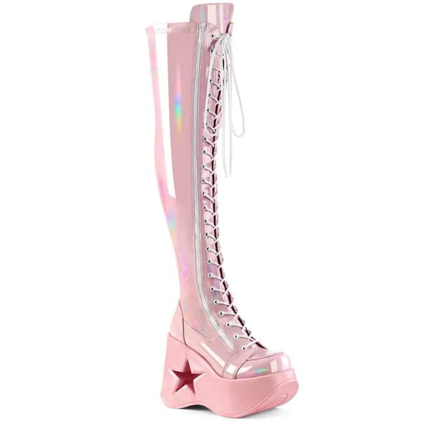 DemoniaCult DYNAMITE-300 Damen Stiefel Rosa EU 39