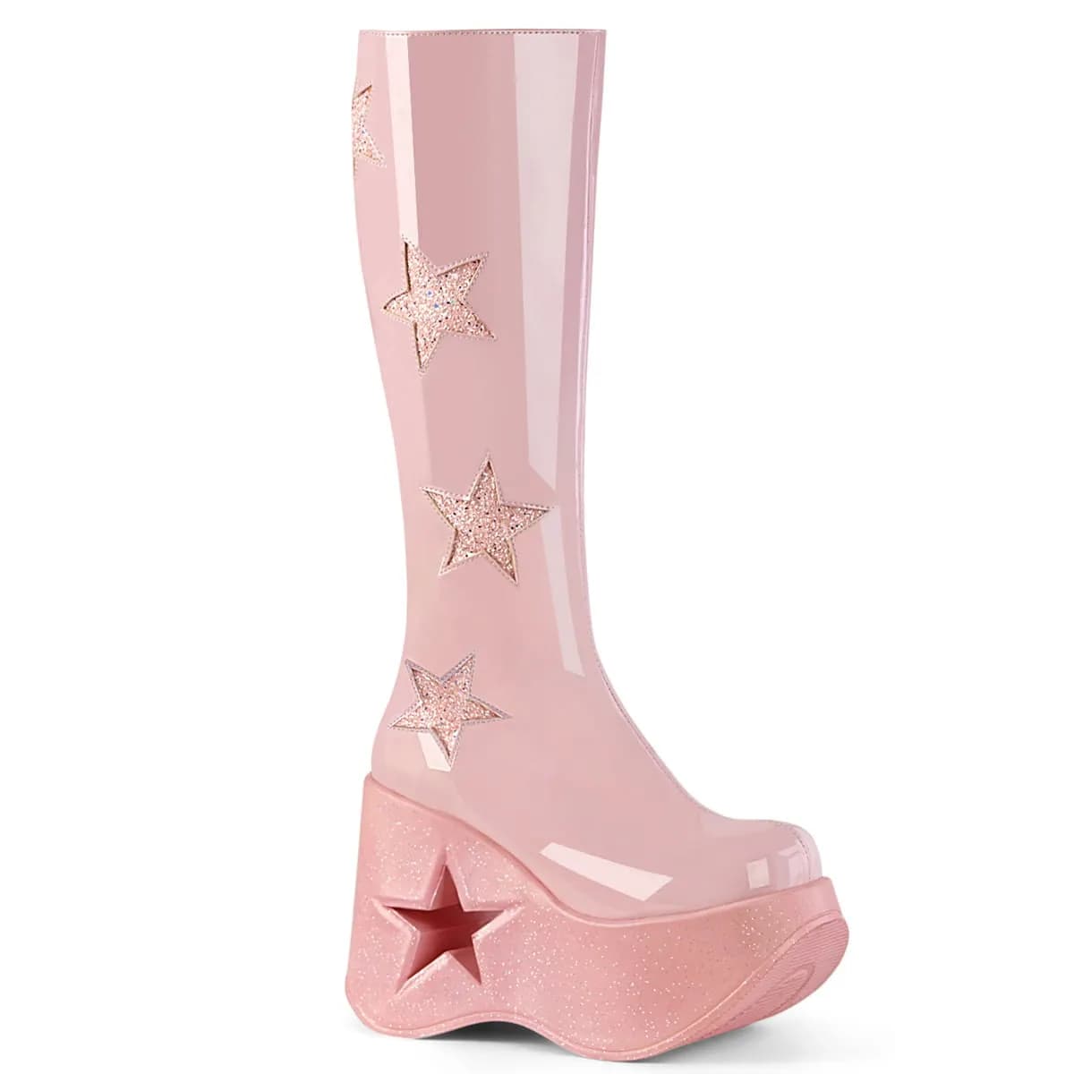 DemoniaCult DYNAMITE-218 Damen Stiefel Rosa Mehrfarbig EU 42