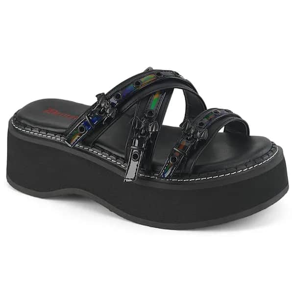 DemoniaCult EMILY-07 Damen Sandale Schwarz EU 38