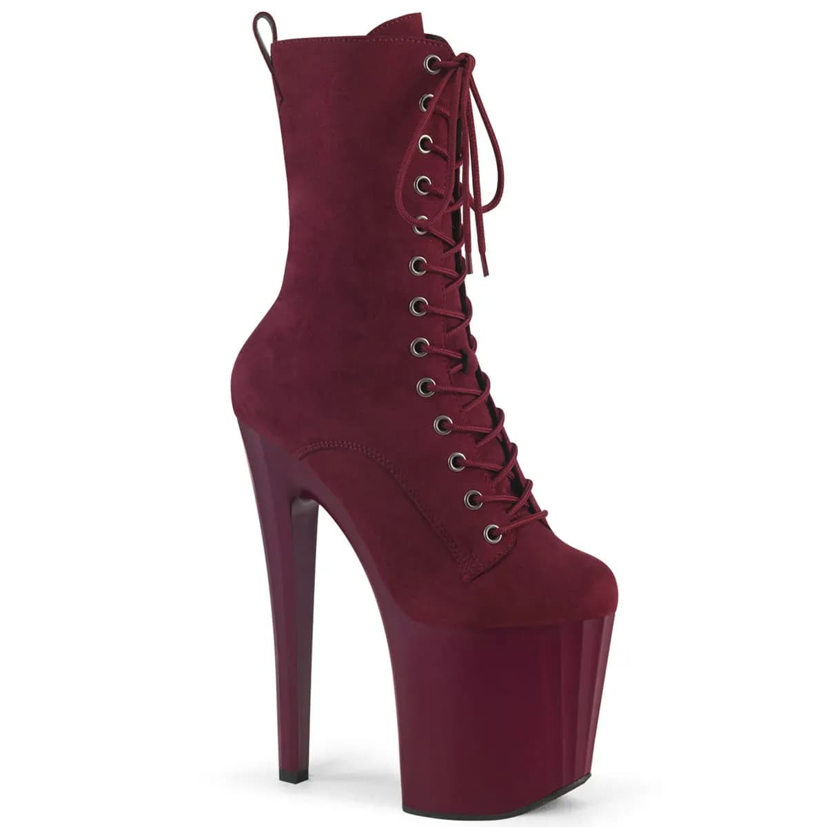 Pleaser ENCHANT-1040 Damen Stiefelette Dunkelrot EU 38