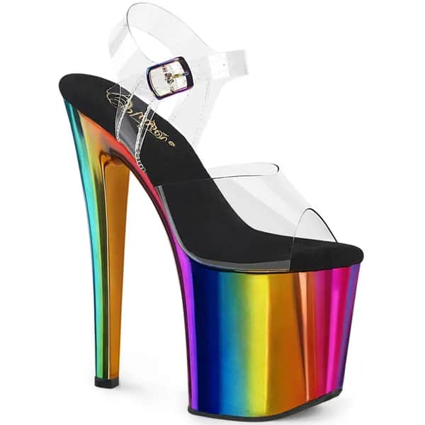Pleaser ENCHANT-708RC Damen Sandale Transparent EU 38