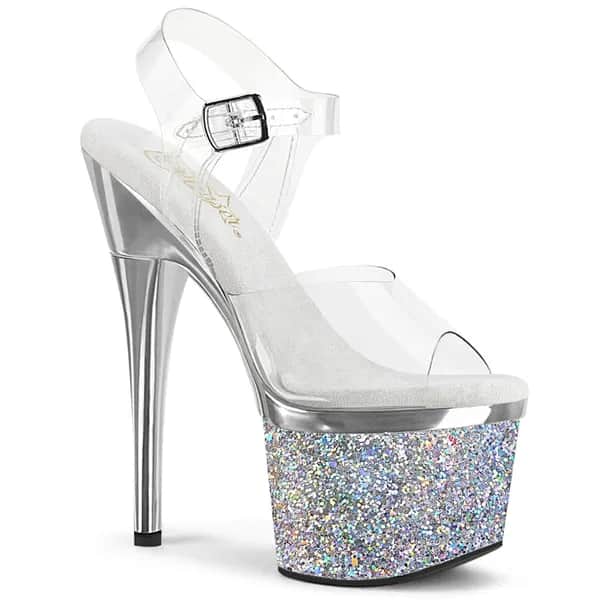 Pleaser ESTEEM-708CHLG Damen Sandale