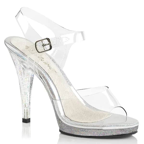 Fabulicious FLAIR-408MG Damen Sandale Transparent EU 43