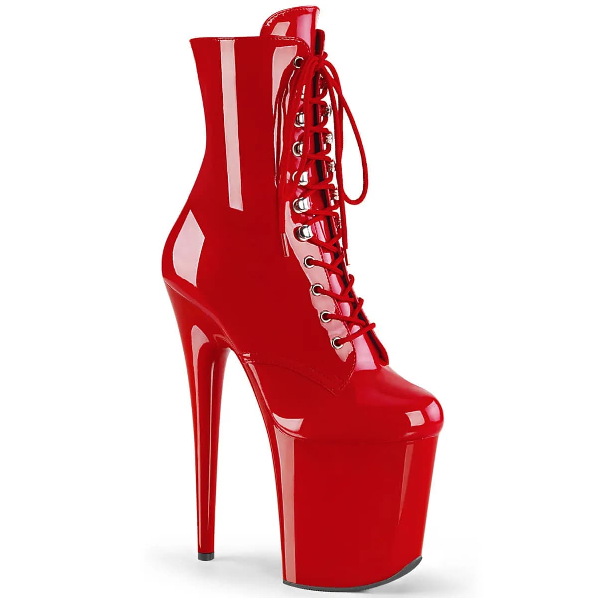 Pleaser FLAMINGO-1020 Damen Stiefelette Rot Rot EU 36