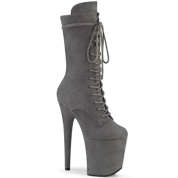 Pleaser FLAMINGO-1050FS Damen Stiefel Grau EU 40