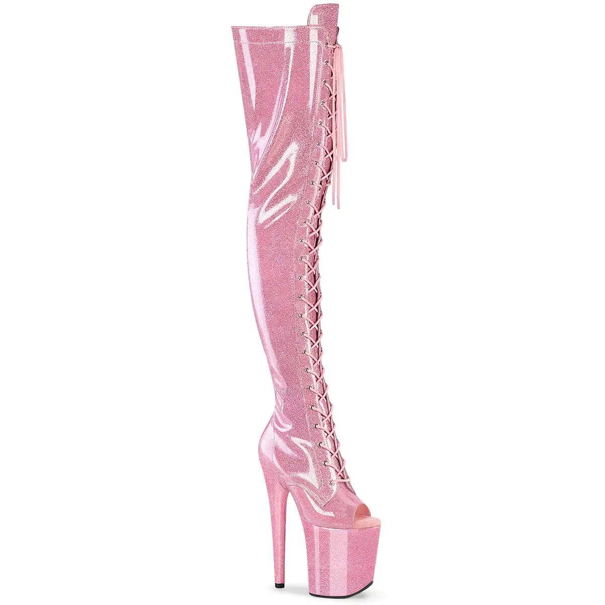 Pleaser FLAMINGO-3021GP Damen Stiefel Rosa EU 37