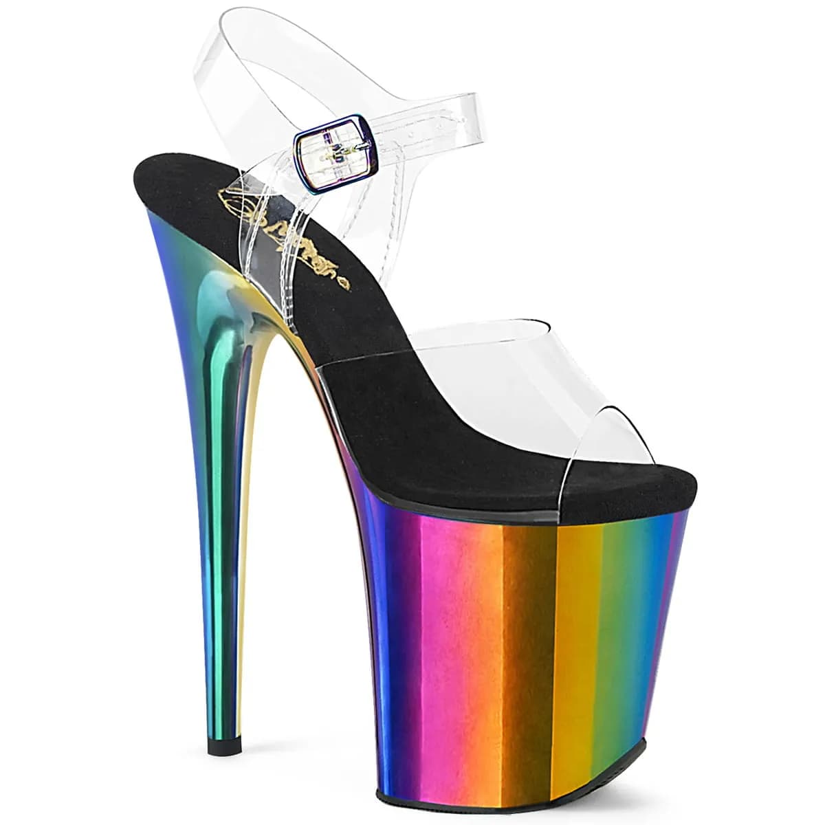 Pleaser FLAMINGO-808RC Damen Sandale Transparent EU 38