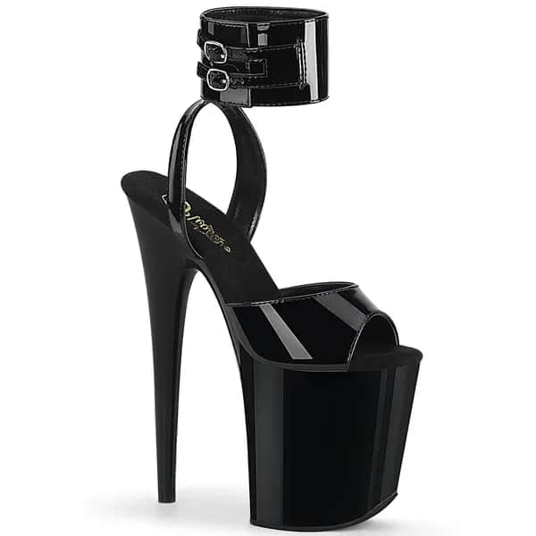 Pleaser FLAMINGO-891 Damen Sandale Schwarz EU 37