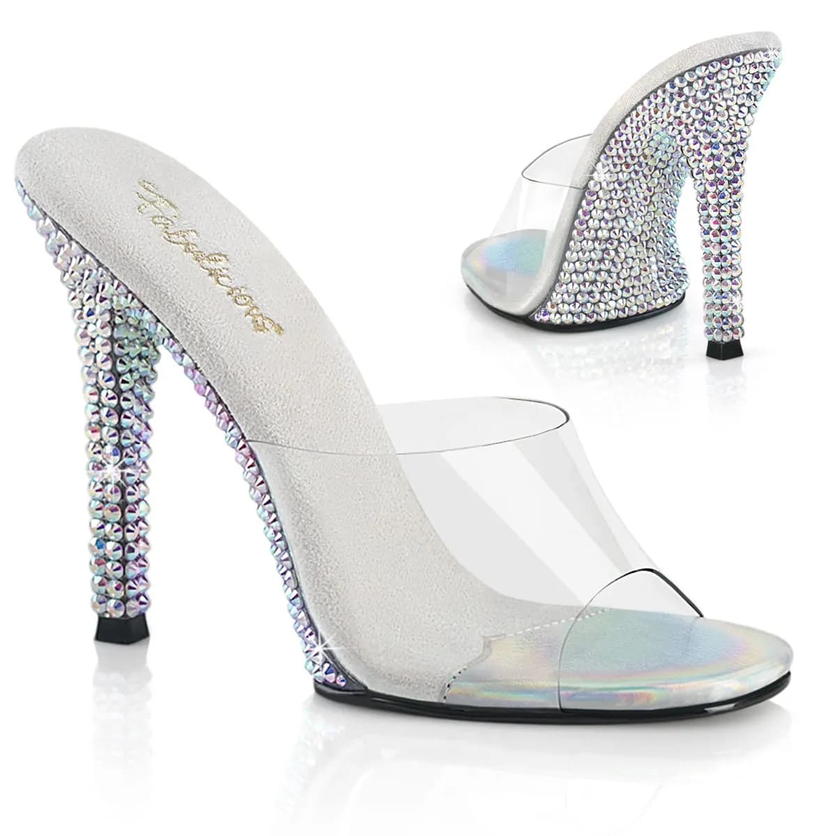 Fabulicious GALA-01DML Damen Slipper Transparent EU 39