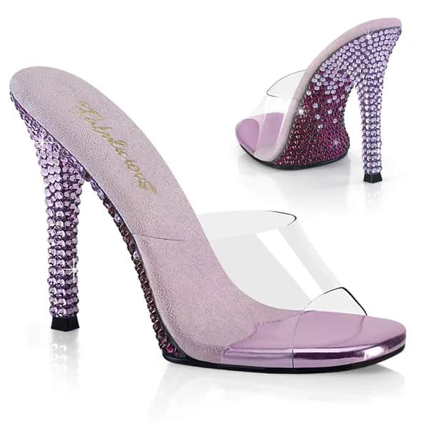 Fabulicious GALA-01DMM Damen Slipper Transparent Lila EU 41